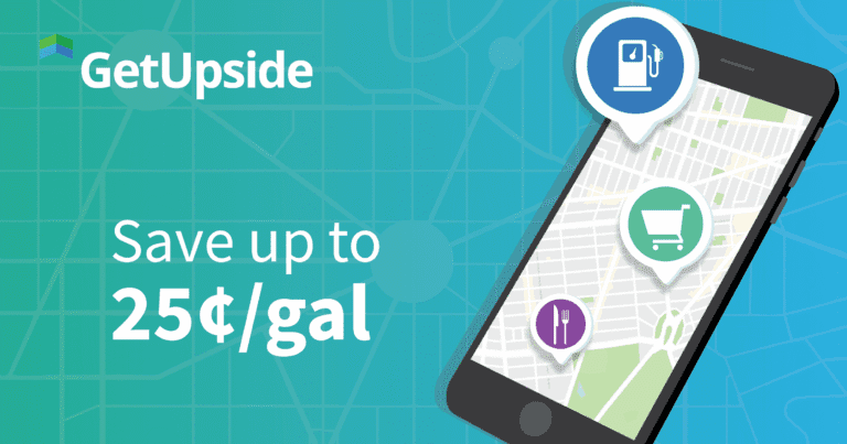 Upside app cashback on gasoline stations USA