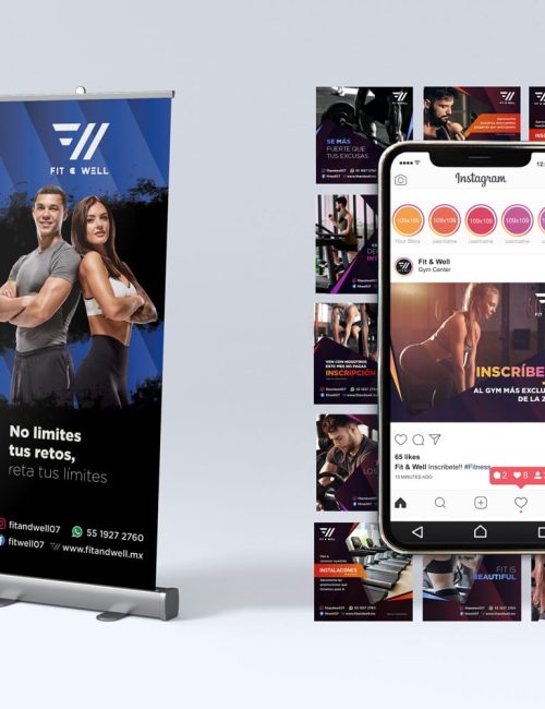Mockup Roll up and digital ads