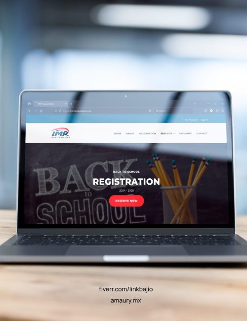 A vibrant back-to-school website design featuring colorful graphics, school supplies, and engaging educational elements.